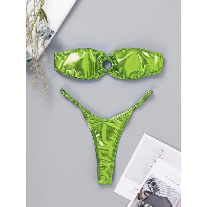 Bikini Quay Khoen Nhũ Bóng Metallic Swimwear | BigBuy360 - bigbuy360.vn