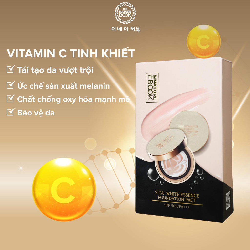 Phấn Tươi Đa Năng The Nature Book Vita White Essence Foundation Pact | BigBuy360 - bigbuy360.vn