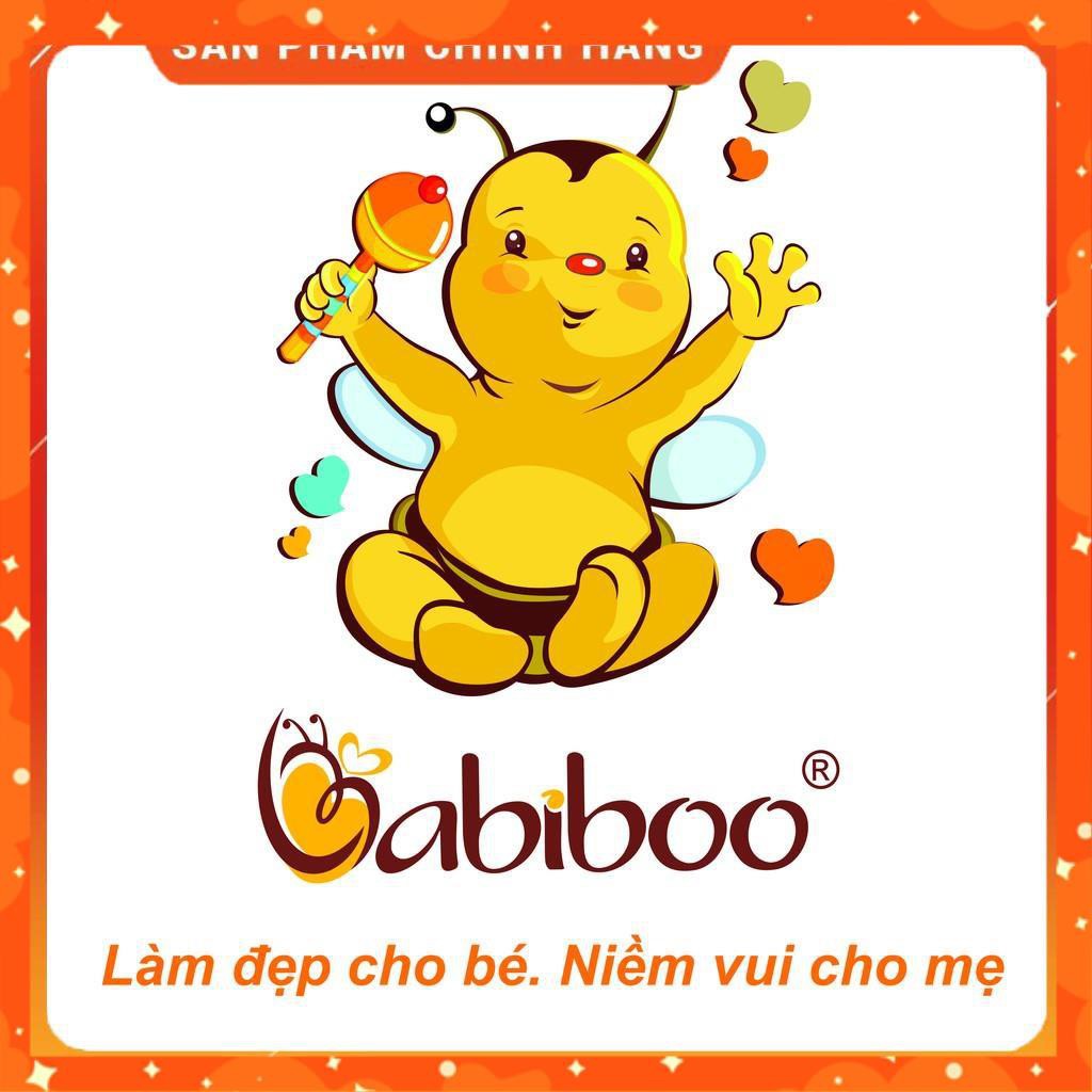 Hàng cao cấp  Bộ quần áo sơ sinh cổ tim ngắn in hình BABIBOO - BBC06