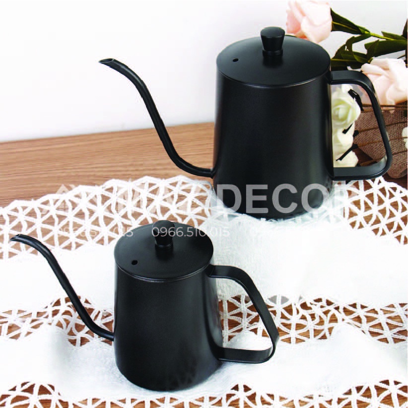 [Giá sỉ] Ấm rót pha trà Drip cafe Inox Sơn tĩnh điện chống gỉ Cổ Ngỗng Chuyên Dụng Giá Rẻ cao cấp