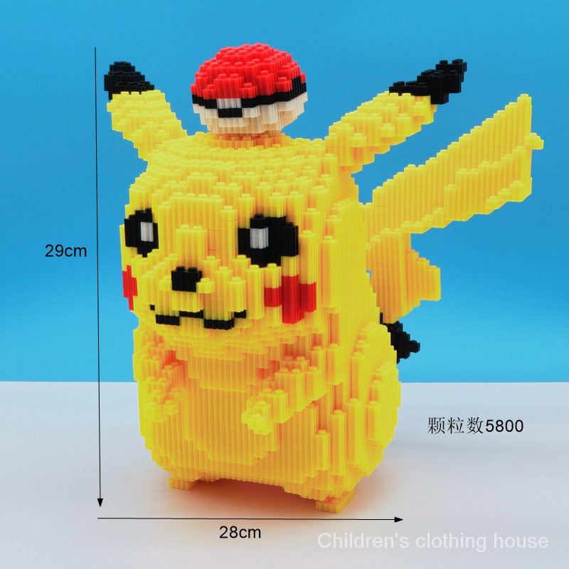 Lego Đồ Chơi Lắp Ráp Hình Pikachu Ba Chiều Cho Người Lớn Và Trẻ Em