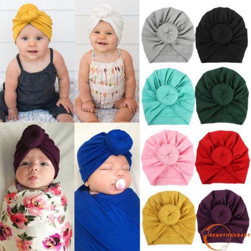 Bbtoddler Trẻ Sơ Sinh Trẻ Em Cotton Turban Thắt Lưng Thỏ Mũ Tai Quấn Đầu