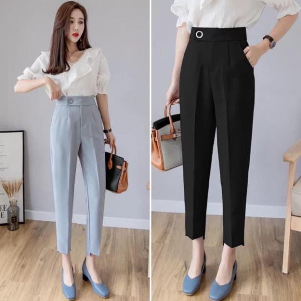Quần baggy nữ phối oze siêu đẹp