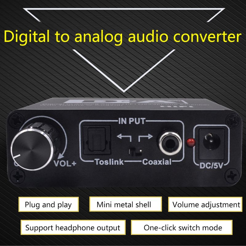 Đầu Chuyển Đổi Kỹ Thuật Số Sang Analog RCA 3 5mm Chất Lượng Cao