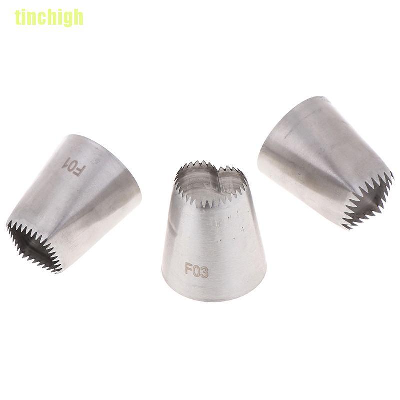 Bộ 3 Cây Kem Trang Trí Đuôi Bắt Kem Hình Vuông / Trái Tim