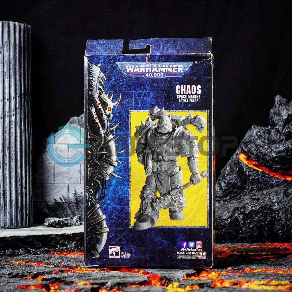 Mô hình nhân vật Chaos Space Marine Artist Proof dòng Warhammer 40000 18cm MCFARLANE WHMF14