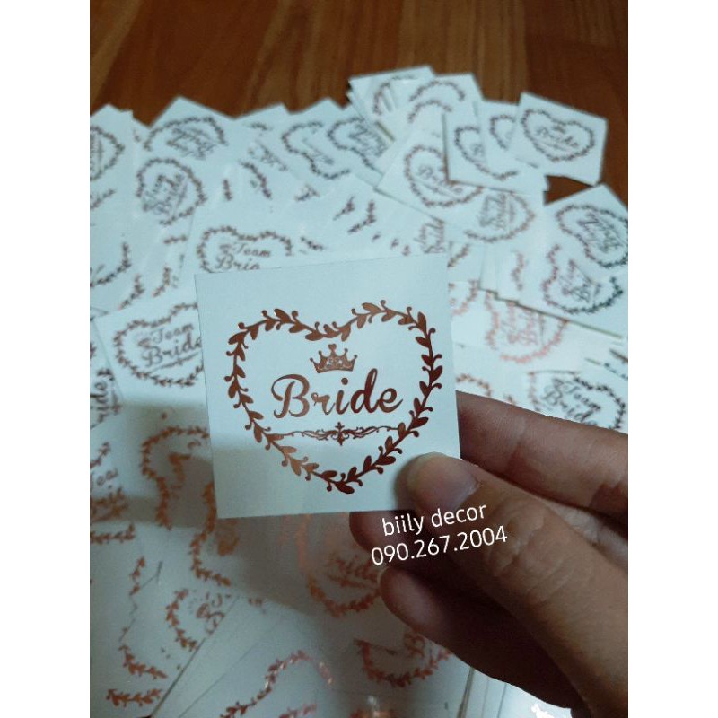 HÌNH XĂM ĐÁM CƯỚI 9 cái (TATTOO CƯỚI)