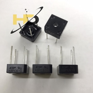 Set 5 con kbpc610 diode cầu 6a/1000v dip-4 loại nằm
