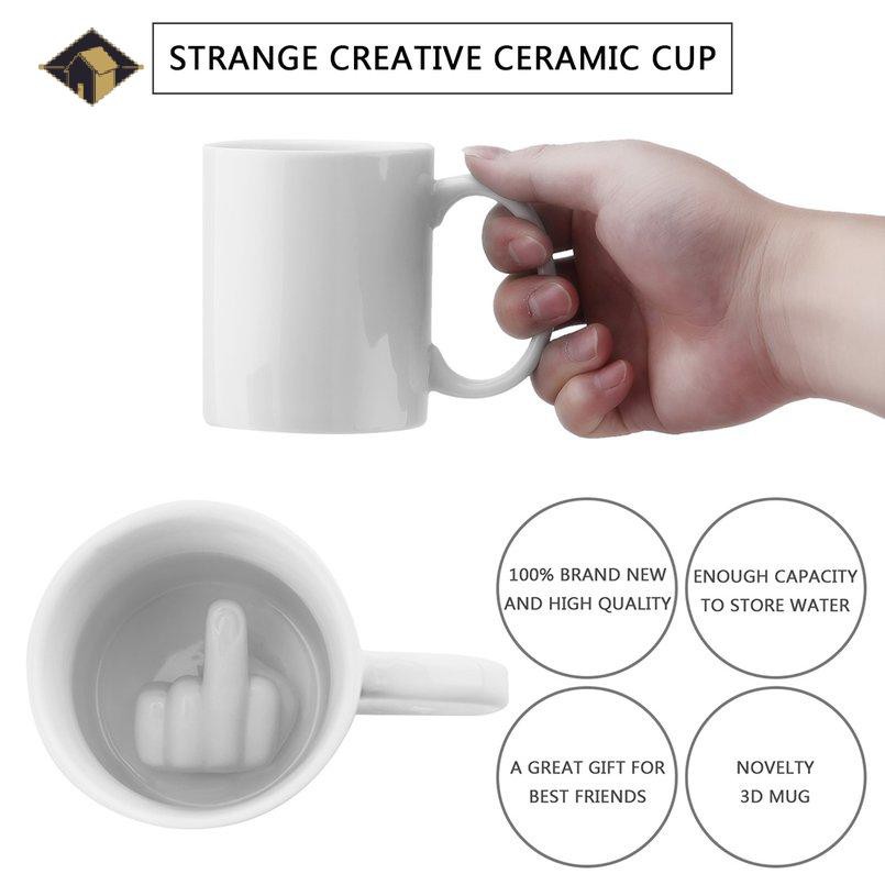 Cốc Uống Cà Phê Hình Ngón Tay Giữa Độc Đáo
