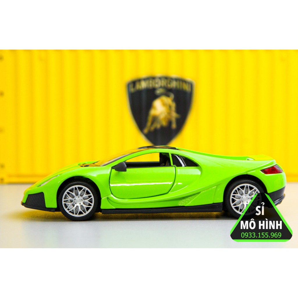 [ Sỉ Mô Hình ] Xe mô hình siêu xe GTA Spano 1:32 Xanh