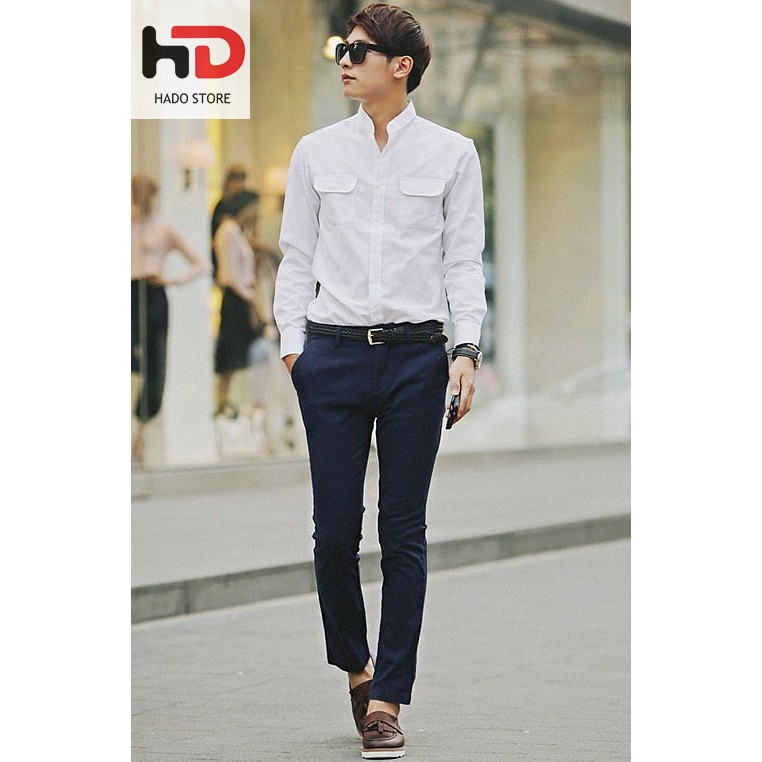 Quần âu nam HADO đẹp vải hàn quốc co giãn, quần tây đen xám mặc công sở cao cấp | BigBuy360 - bigbuy360.vn