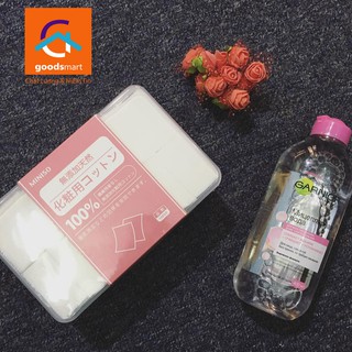 Bông Tẩy Trang Siêu Mỏng Nhật Bản Miniso Hộp 1000 Miếng