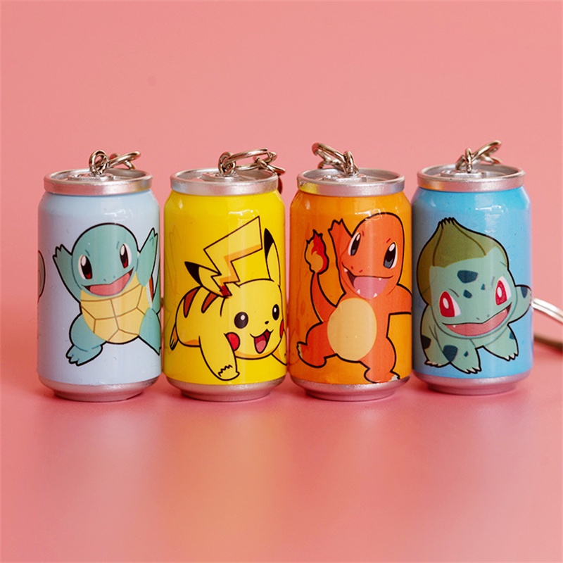 Móc Chìa Khóa Lọ Họa Tiết Hoạt Hình Pokemon Dễ Thương