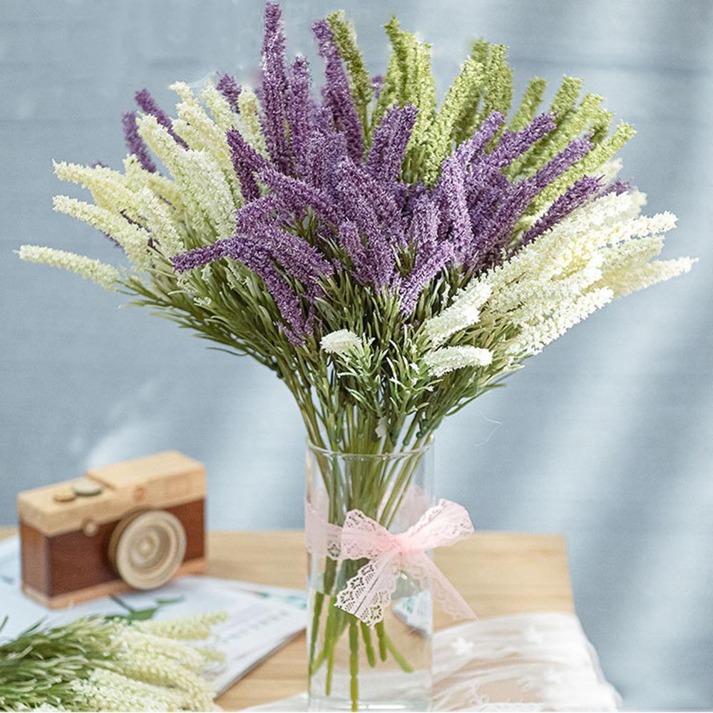 KUNHEV Hoa Oải Hương Nhân Tạo Lãng Mạn Trang Trí Nhà Cửa / Làm Đạo Cụ Chụp