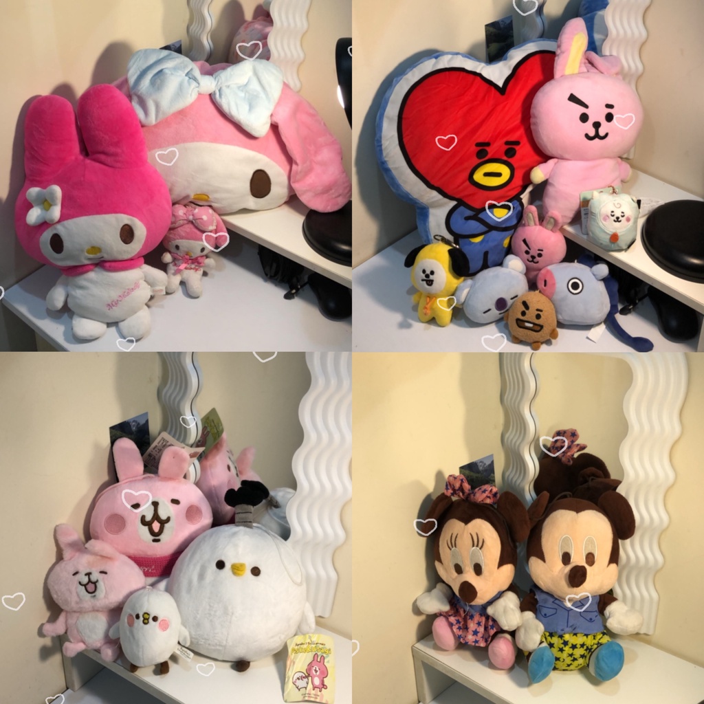 GẤU 2HAND MELODY, BT21, USAGI, TED 2, SUMIKO, TOTORO, MINION, MICKEY, LOSTO,...