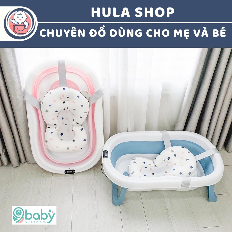 Chậu tắm gấp gọn 9BABY tiện dụng cho bé yêu - Có nhiệt kế