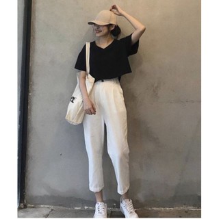 Áo Croptop CỔ TIM TRƠN 01 Nữ