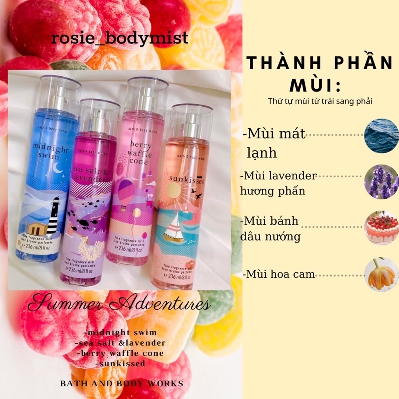 [AUTH] xịt thơ BST SUMMER ADVENTURES | Thế Giới Skin Care