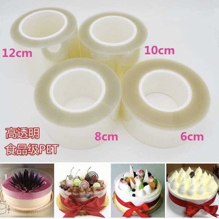 bao thành bánh loại mềm 6 cm, 8cm cuộn nilon bao bánh mousse