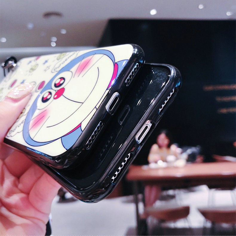 Ốp lưng Samsung S20 FE S10 S10+ S9 S9+ S8 S8+ M51 M31 Note 20 Ultra 10 9 8 Pro Plus Lite Glitter Doraemon Soft TPU Case Full Cover+Stand+Lanyard | BigBuy360 - bigbuy360.vn