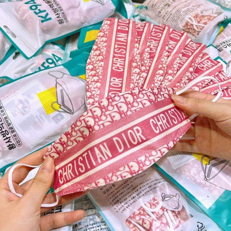 [ Hàng Có Sẵn ] Khẩu Trang KF94 &amp; 5D Hoạ Tiết Thương Hiệu Người Lớn ( 1 Túi 10 Chiếc )