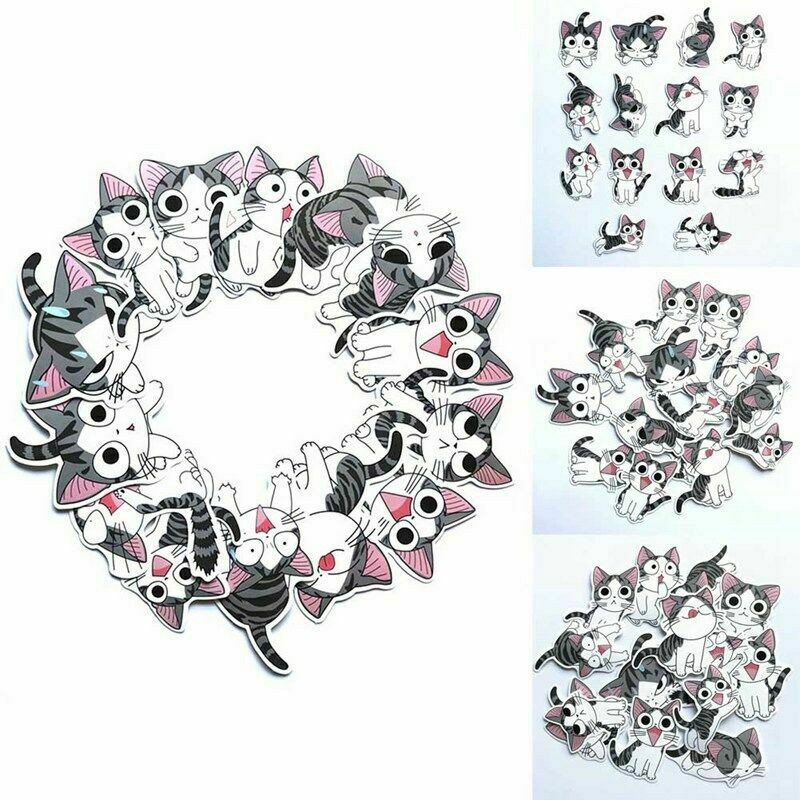 Lanfy1 14 Sticker dán trang trí hình mèo con dễ thương