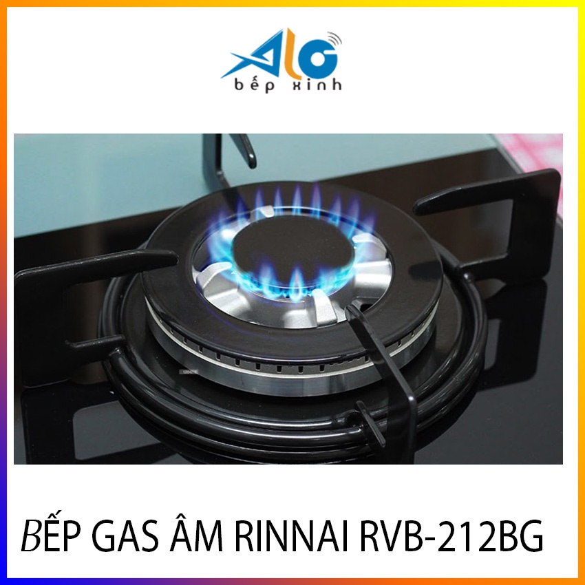 Bếp gas âm Rinnai RVB-212BG - Có ngắt gas tự động - Đánh lửa IC - BH 2 năm - Alo Bếp Xinh