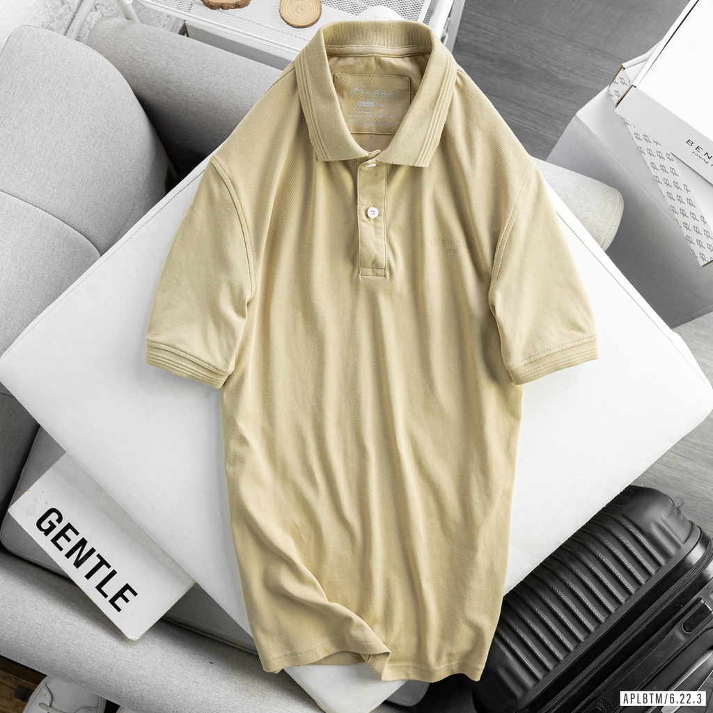 Áo thun  cổ trụ nam chất liệu vải cotton chính phẩm, form siêu đẹp 8316