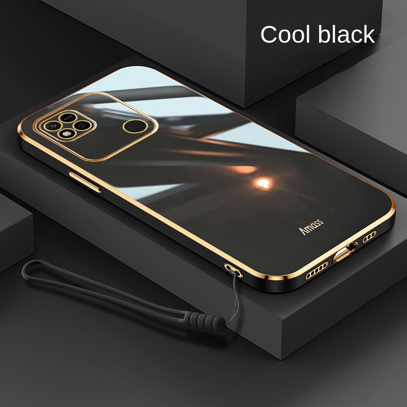Ôp Điện Thoại silicon Dẻo Tráng Gương Sang Trọng 6d Cho xiaomi 13t pro 13t poco c40 redmi 10c 10 9 10a 9a 8a 9c 9t Ốp
