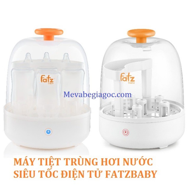 (Tặng 100 chiếc tăm bông) Máy tiệt trùng bình sữa hơi nước siêu tốc Fatz Fatzbaby FB4036SL, FB4019SL