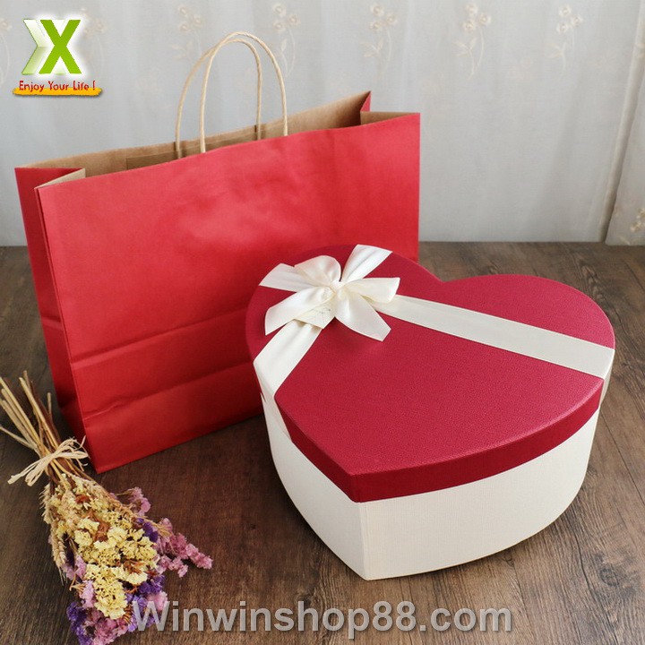 Bộ 3 Hộp Quà Trái Tim V.2, Hộp Quà Hình Trái Tim Có Nơ Sang Trọng - Do_luu_niem | BigBuy360 - bigbuy360.vn