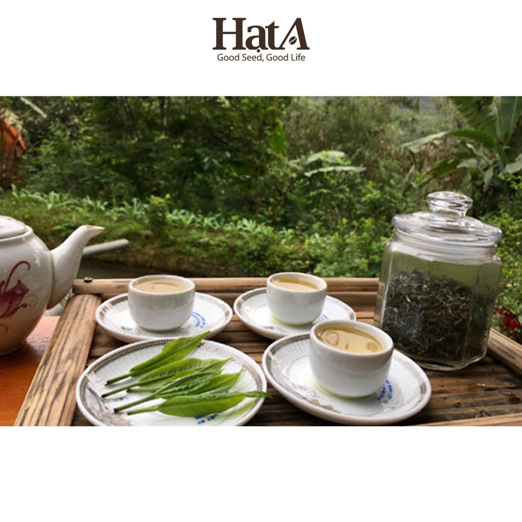 Trà san tuyết Suối Giàng thượng hạng Hương Mai Cafe Premium Snow Shan Green Tea 100% lá trà non núi cao 115gr