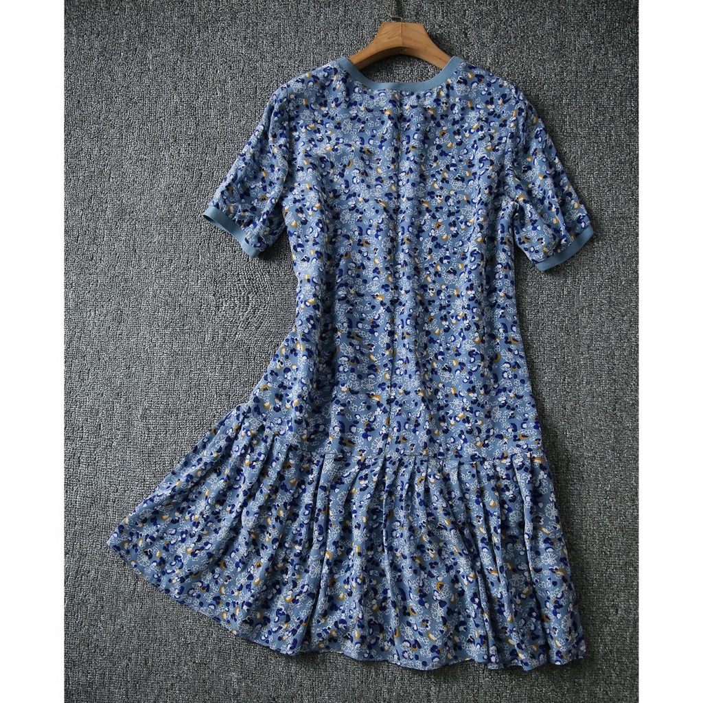 Đầm Chữ A Tay Ngắn Họa Tiết Hoa Phong Cách Pháp Cổ Điển Dành Cho Nữ  Váy dễ thương