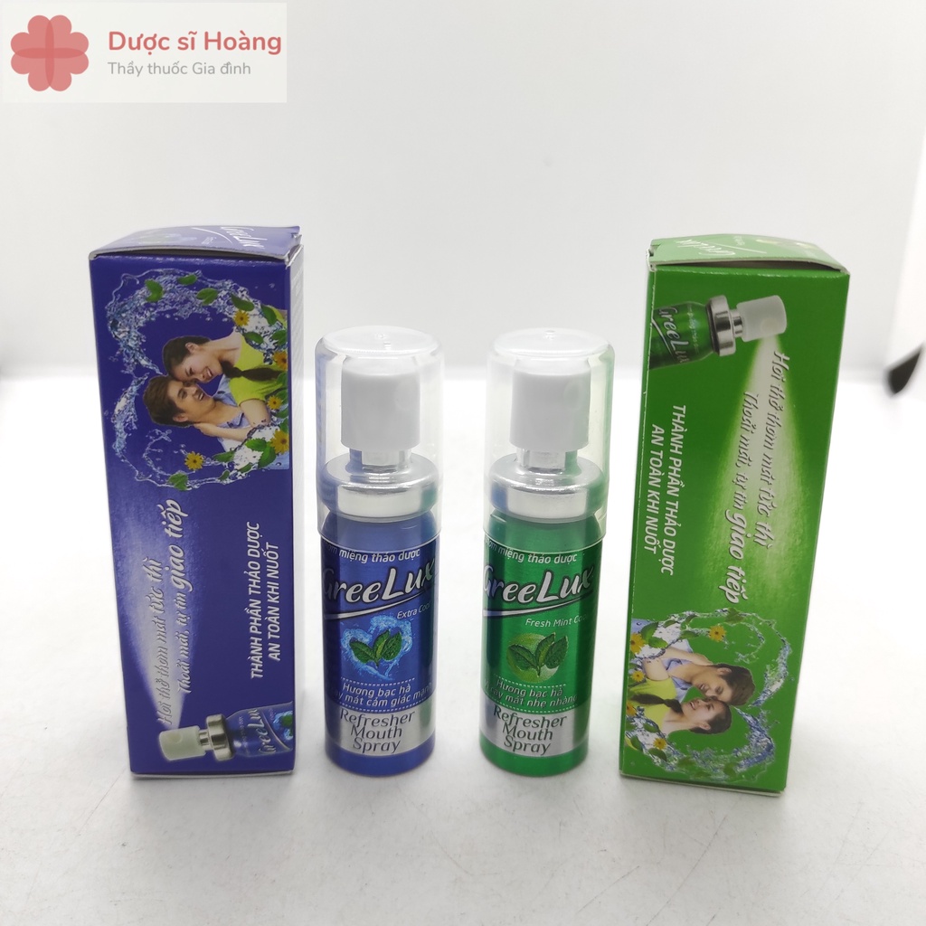 Combo Xịt Thơm Miệng Greelux - Cho Hơi Thở Thơm Mát