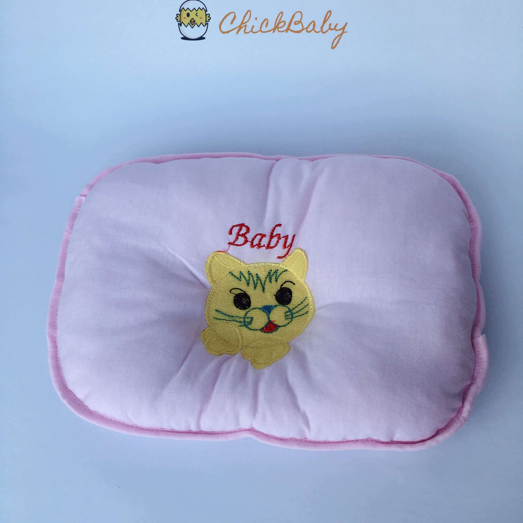 Gối cho bé sơ sinh, gối lõm đầu cho bé chống bẹp đầu mềm mại ChickBabyShop