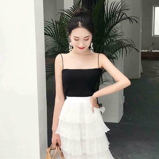 Áo hai dây mảnh chất bozip