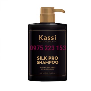 Dầu gội phục hồi tóc hư tổn Kassi Silk Pro 500ml
