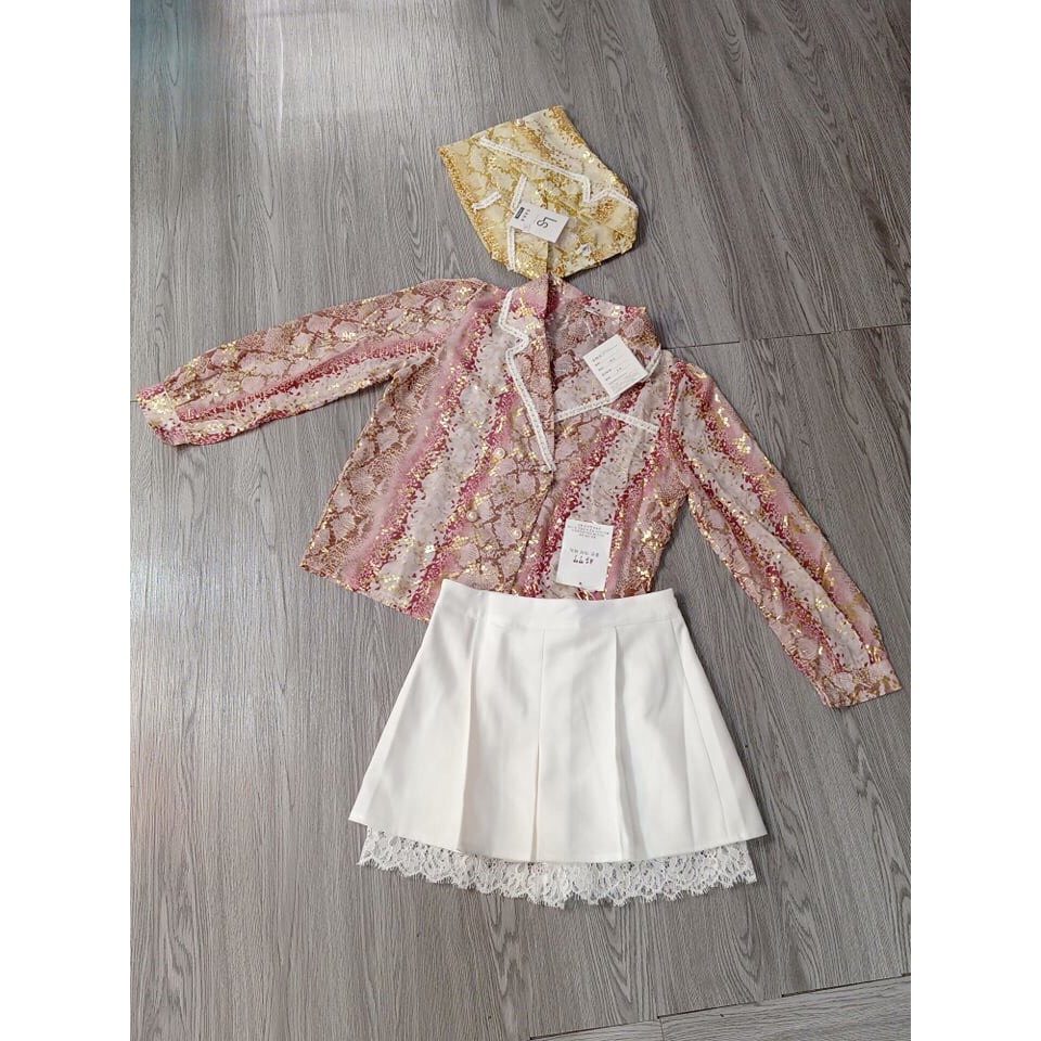 Áo sơ mi rắn kim sa