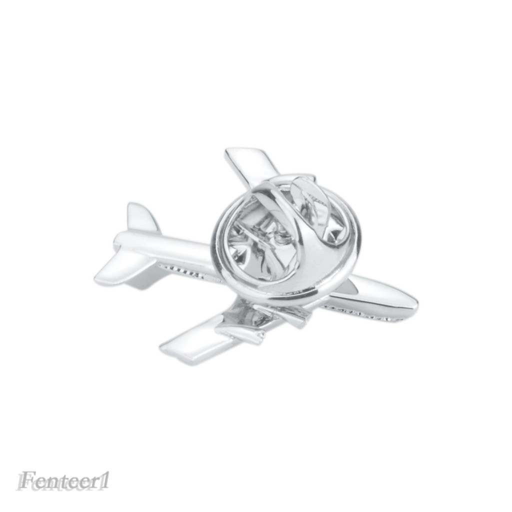 [Fenteer1] Ghim Cài Áo Hình Máy Bay Phản Lực Bằng Đồng Mạ Bạc