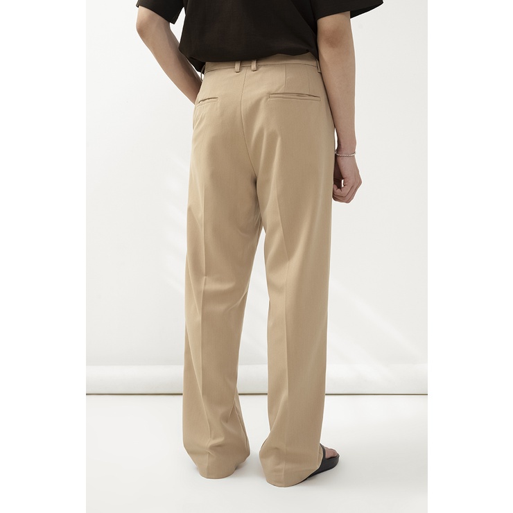 OWL BRAND® LOOSE TROUSER - Quần âu ống rộng suông / Tan