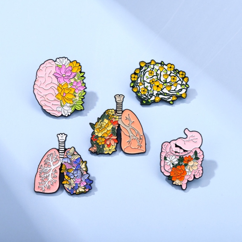 Ghim Cài Áo Tráng Men Hình Trái Tim Phong Cách Punk Nghệ Thuật