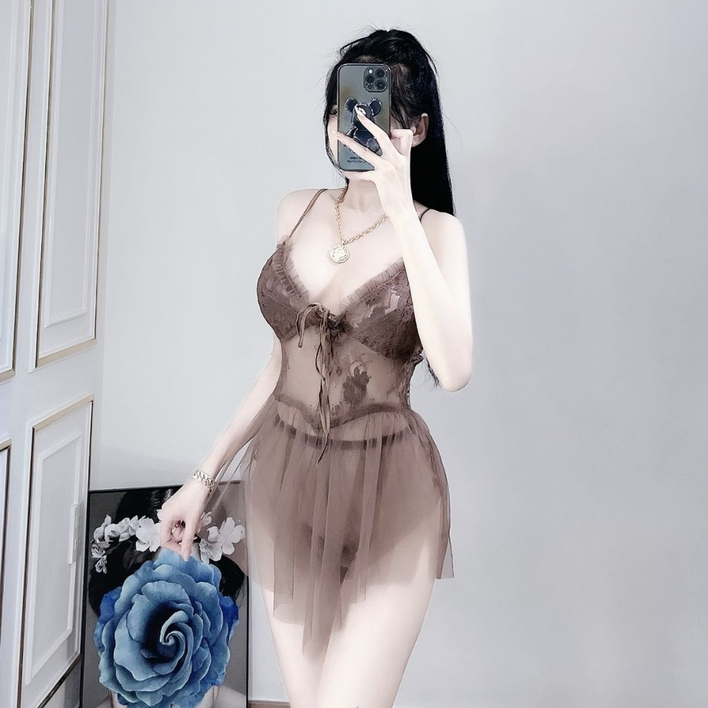 Váy ngủ sexy MIKY Đầm ngủ sexy Dáng Siêu Xinh &lt; 60KG