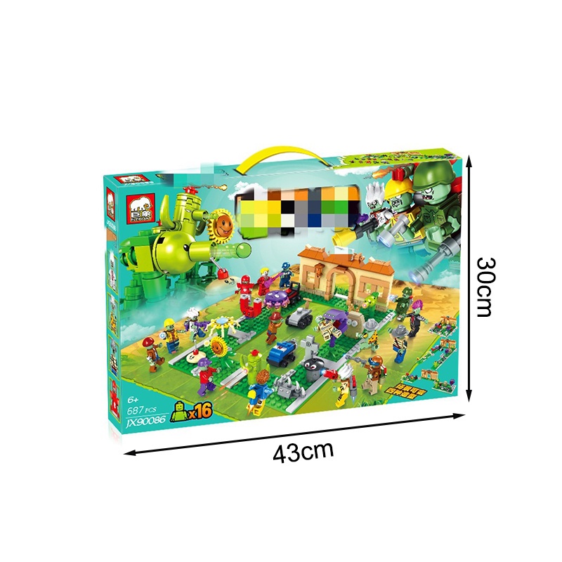 Bộ Đồ Chơi 687 Miếng Xếp Hình Plants Vs Zombies Giáo Dục Bé