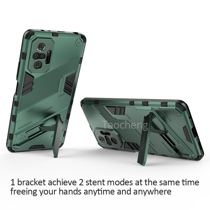 Ốp Điện Thoại Cứng Kiểu Giáp Chống Sốc Khung Mềm Có Chân Đỡ Cho Xiaomi Redmi Note 11 Pro Plus + 11s 4G 5G Note11