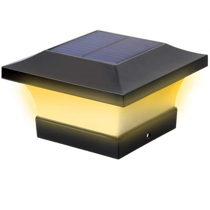 Đèn năng lượng mặt trời trụ cổng tường rào cao cấp 12 led siêu sáng