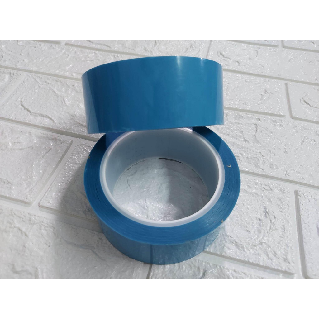 Băng dính xanh dương bản 5cm*50m loại dầy không để lại keo mới ! ( chuyên dán tủ lạnh - điều hòa - máy giặt ..)
