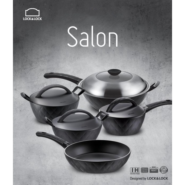 Nồi Chảo Salon Lock&amp;Lock Chống Dính Ceramic Siêu Bền Đáy Từ GTH3242-IH / GTH3244-IH / GTH3263-IH - Larva Store