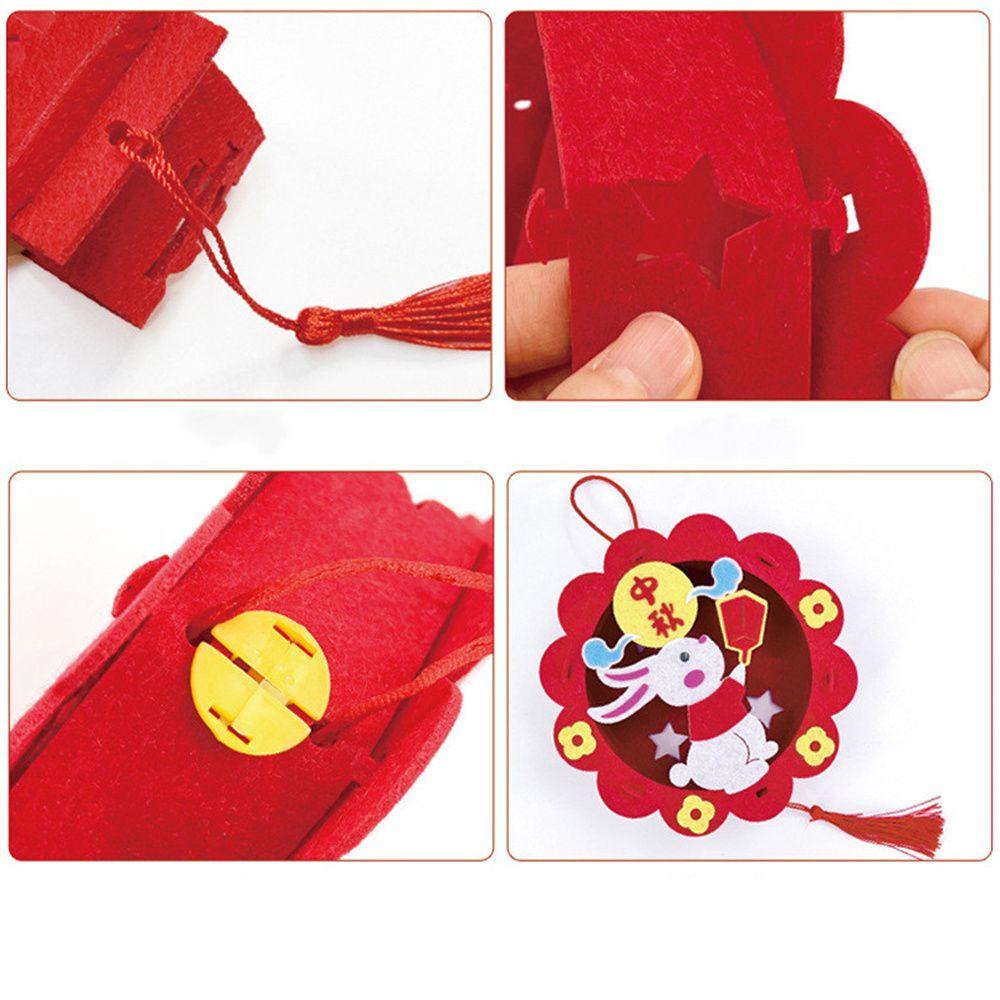 YIYU Lồng Đèn Hình Thỏ Trung Hoa Thủ Công DIY