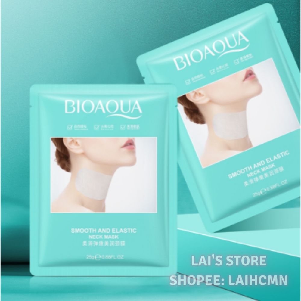 Mặt Nạ Dưỡng Trắng Da Vùng Cổ Bioaqua Kết Hợp Tính Năng Dưỡng Ẩm Chống Lão Hóa, Xóa Nếp Nhăn Vùng Cổ Mask Chính Hãng