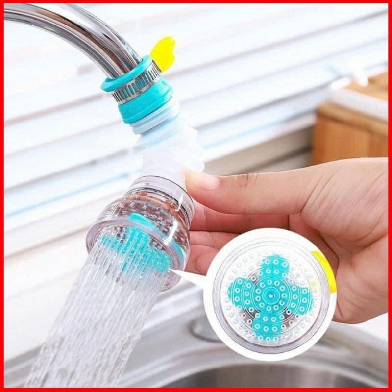 Đầu vòi nối rửa bát có cánh quạt tăng áp xoay 360